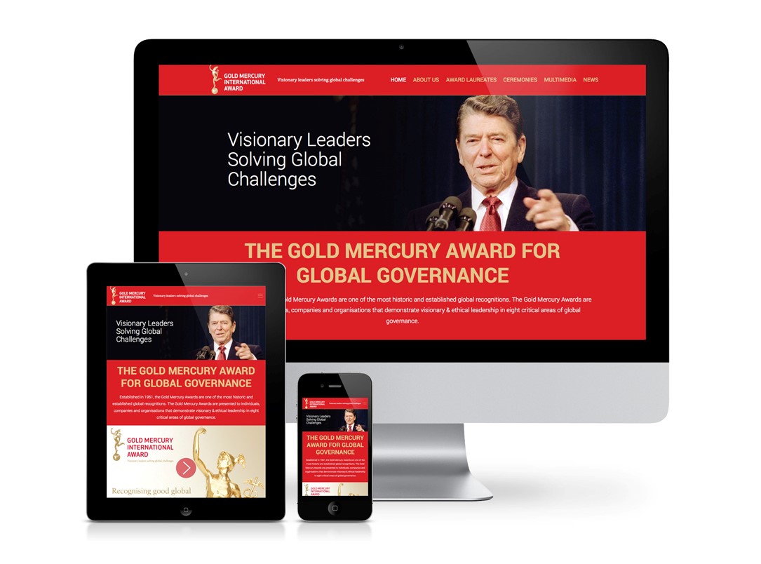 Gold Mercury Award Launches a New Responsive Mobile Site